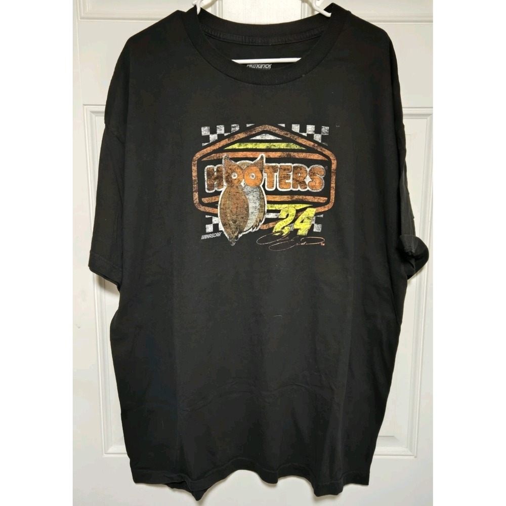 Hooters Chase Elliot 24 Shirt Mens Size 2XL Black‎ Hendrick Motorsports NASCAR